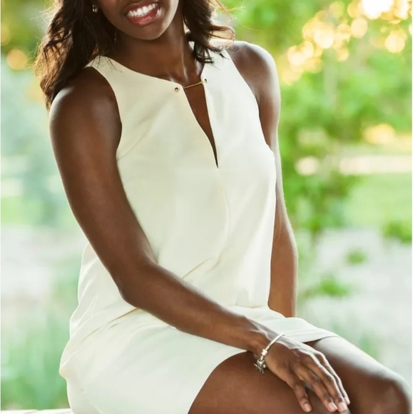 NWT Lulu's Bar Cream Shift Dress Sz. S - Picture 8 of 8